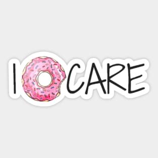 I Donut Care Sticker